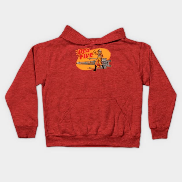 Red Five Kids Hoodie by The Jersey Rejects